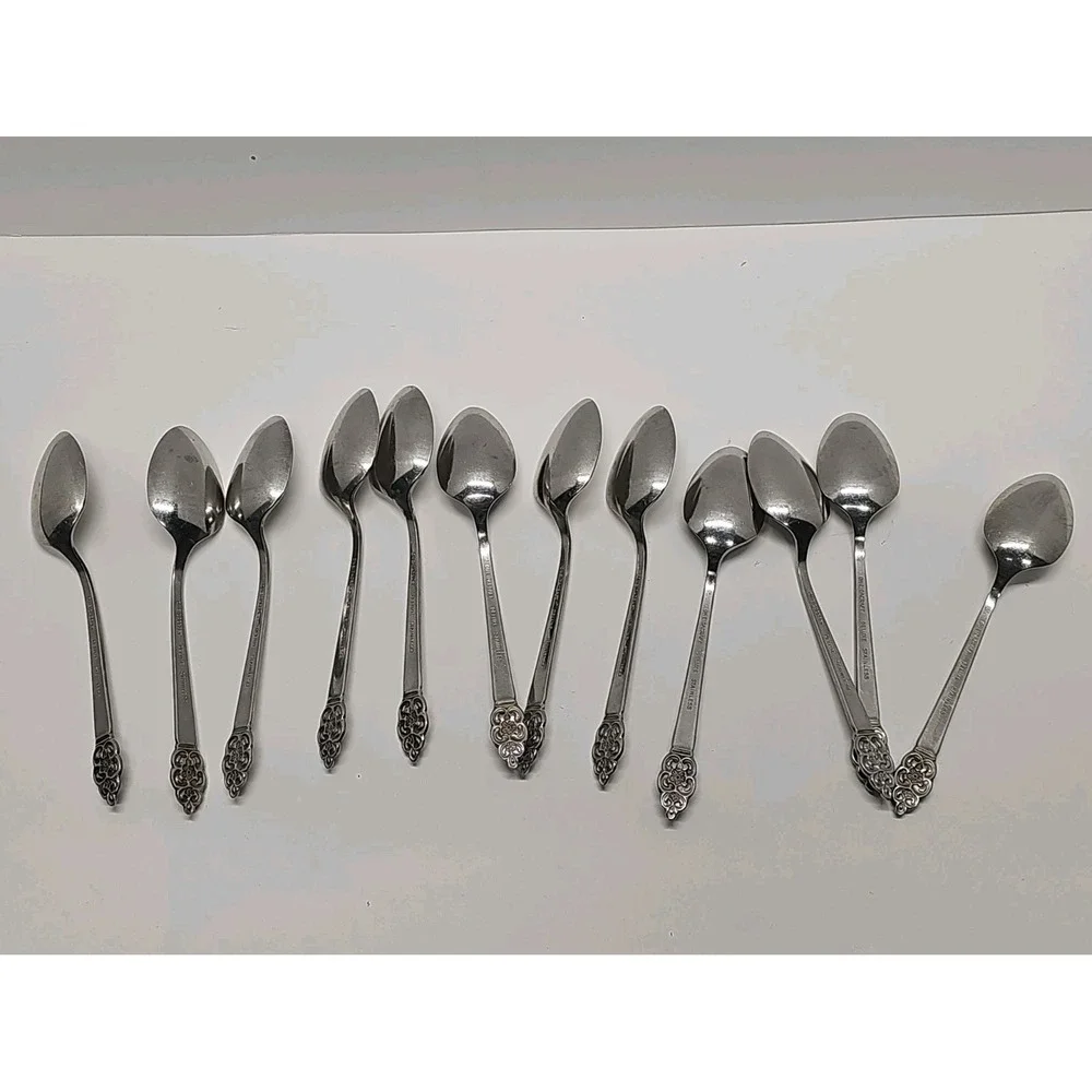 Lot of 16 Oneidacraft NORDIC CROWN Stainless Teaspoons 6
